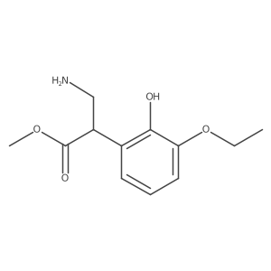 Methyl 3-amino-2-(3-ethoxy-2-hydroxyphenyl)propanoate Structure