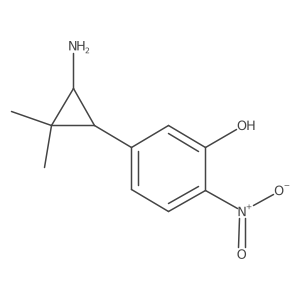 5-(3-Amino-2,2-dimethylcyclopropyl)-2-nitrophenol Structure