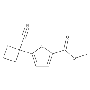 Methyl 5-(1-cyanocyclobutyl)furan-2-carboxylate Structure