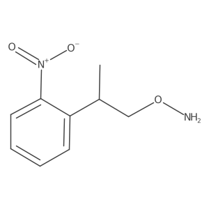 O-[2-(2-nitrophenyl)propyl]hydroxylamine结构式