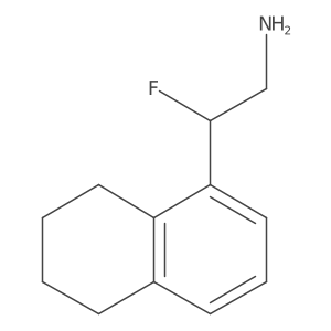 2-Fluoro-2-(5,6,7,8-tetrahydronaphthalen-1-yl)ethan-1-amine结构式