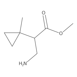 Methyl 3-amino-2-(1-methylcyclopropyl)propanoate Structure