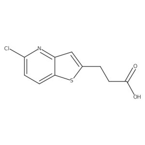 3-{5-Chlorothieno[3,2-b]pyridin-2-yl}propanoic acid结构式