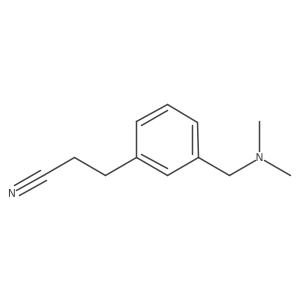 3-{3-[(Dimethylamino)methyl]phenyl}propanenitrile结构式