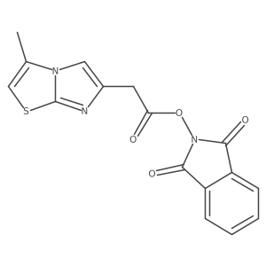 1,3-dioxo-2,3-dihydro-1H-isoindol-2-yl 2-{3-methylimidazo[2,1-b][1,3]thiazol-6-yl}acetate Structure