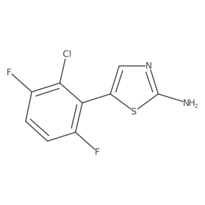 5-(2-Chloro-3,6-difluorophenyl)thiazol-2-amine Structure