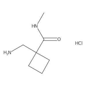 1-(aminomethyl)-N-methylcyclobutane-1-carboxamide hydrochloride Structure