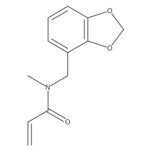 N-(1,3-Benzodioxol-4-ylmethyl)-N-methylprop-2-enamide结构式