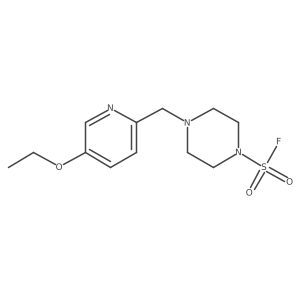 4-[(5-Ethoxypyridin-2-yl)methyl]piperazine-1-sulfonyl fluoride结构式