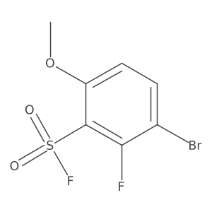3-Bromo-2-fluoro-6-methoxybenzene-1-sulfonyl fluoride Structure