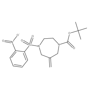 1,1-Dimethylethyl hexahydro-6-methylene-4-[(2-nitrophenyl)sulfonyl]-1H-1,4-diazepine-1-carboxylate Structure