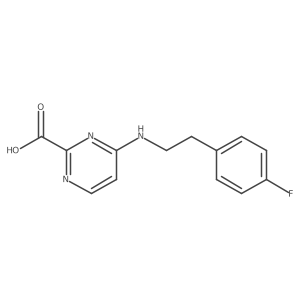 4-{[2-(4-Fluorophenyl)ethyl]amino}pyrimidine-2-carboxylic acid结构式