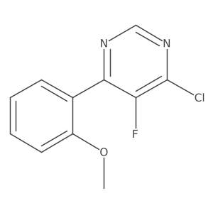 4-Chloro-5-fluoro-6-(2-methoxyphenyl)pyrimidine结构式