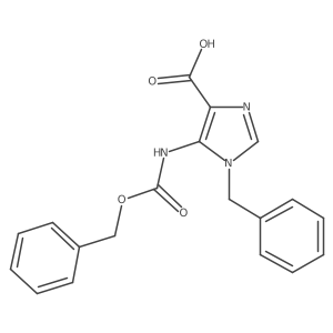 1-benzyl-5-{[(benzyloxy)carbonyl]amino}-1H-imidazole-4-carboxylic acid Structure