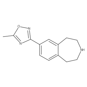2,3,4,5-Tetrahydro-7-(5-methyl-1,2,4-oxadiazol-3-yl)-1H-3-benzazepine Structure