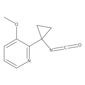 2-(1-Isocyanatocyclopropyl)-3-methoxypyridine结构式