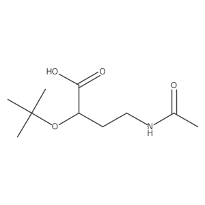 (2R)-2-(tert-butoxy)-4-acetamidobutanoic acid结构式