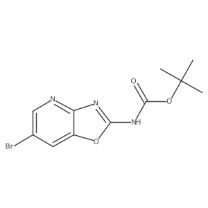tert-butyl N-{6-bromo-[1,3]oxazolo[4,5-b]pyridin-2-yl}carbamate结构式