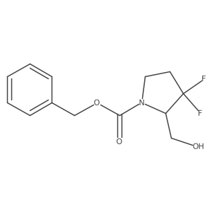 Benzyl 3,3-difluoro-2-(hydroxymethyl)pyrrolidine-1-carboxylate结构式