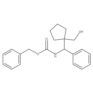 benzyl N-{[1-(hydroxymethyl)cyclopentyl](phenyl)methyl}carbamate结构式