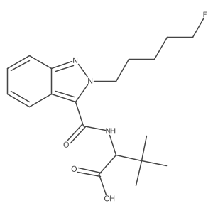 5-fluoro ADB 2'-indazole isomer butanoic acid metabolite Structure
