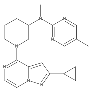 N-(1-{2-cyclopropylpyrazolo[1,5-a]pyrazin-4-yl}piperidin-3-yl)-N,5-dimethylpyrimidin-2-amine Structure