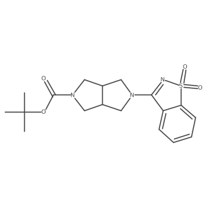 Tert-butyl 2-(1,1-dioxo-1,2-benzothiazol-3-yl)-1,3,3a,4,6,6a-hexahydropyrrolo[3,4-c]pyrrole-5-carboxylate Structure