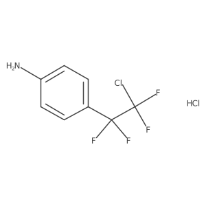 4-(2-Chloro-1,1,2,2-tetrafluoroethyl)anilinehydrochloride结构式