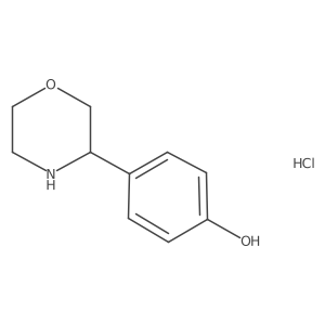 4-(Morpholin-3-yl)phenol hydrochloride Structure