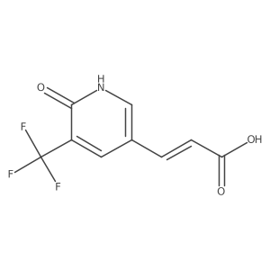 3-(6-Oxo-5-(trifluoromethyl)-1,6-dihydropyridin-3-yl)acrylic acid结构式
