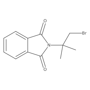 2-(2-bromo-1,1-dimethyl-ethyl)isoindoline-1,3-dione结构式