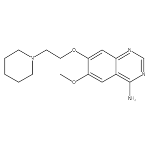 4-Amino-6-methoxy-7-(2-piperidinoethoxy)quinazoline结构式