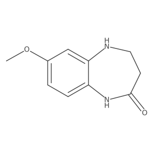 7-methoxy-4,5-dihydro-1H-benzo[b][1,4]diazepin-2(3H)-one结构式