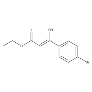 Ethyl 3-(4-bromophenyl)-3-hydroxyacrylate结构式