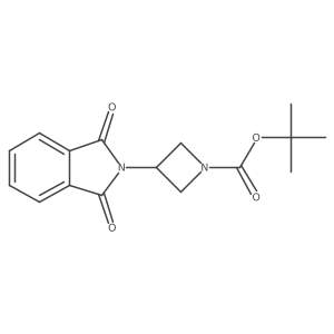 tert-butyl 3-(1,3-dioxo-1,3-dihydro-2H-isoindol-2-yl)-1-azetidinecarboxylate结构式