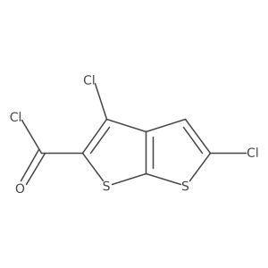 3,5-Dichlorothieno[2,3-b]thiophene-2-carbonyl chloride Structure