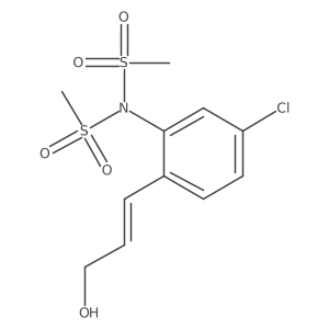 N-[5-Chloro-2-[(1E)-3-hydroxy-1-propen-1-yl]phenyl]-N-(methylsulfonyl)methanesulfonamide Structure
