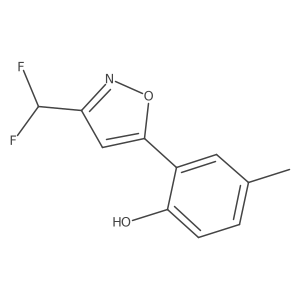 2-[3-(Difluoromethyl)-5-isoxazolyl]-4-methylphenol Structure