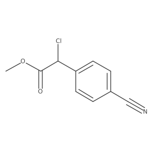 Methyl 2-chloro-2-(4-cyanophenyl)acetate Structure