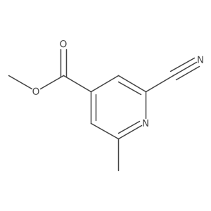 Methyl 2-cyano-6-methylisonicotinate结构式