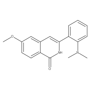 3-[2-(dimethylamino)phenyl]-6-methoxy-2H-isoquinolin-1-one Structure