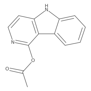 5H-pyrido[4,3-b]indol-1-ol, 1-acetate Structure