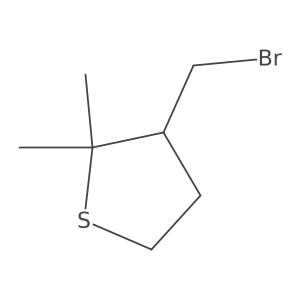 3-(Bromomethyl)-2,2-dimethylthiolane结构式