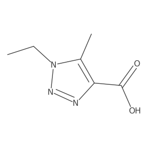 1-ethyl-5-methyl-1H-1,2,3-triazole-4-carboxylic acid结构式