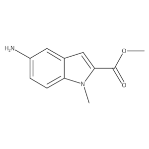 Methyl 5-amino-1-methyl-1h-indole-2-carboxylate结构式