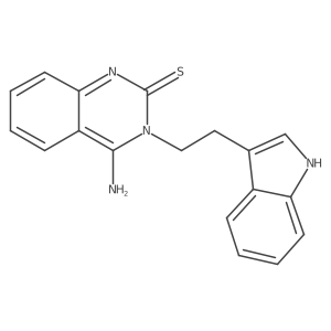 4-imino-3-[2-(1H-indol-3-yl)ethyl]-3,4-dihydroquinazoline-2-thiol Structure