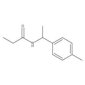 N-[1-(4-methylphenyl)ethyl]propanamide结构式