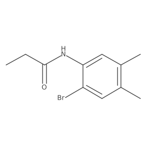 N-(2-bromo-4,5-dimethylphenyl)propanamide结构式