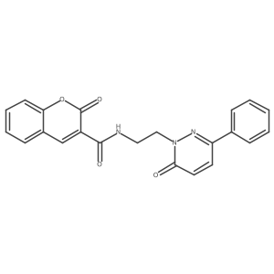 2-oxo-N-(2-(6-oxo-3-phenylpyridazin-1(6H)-yl)ethyl)-2H-chromene-3-carboxamide Structure