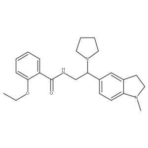 2-ethoxy-N-(2-(1-methylindolin-5-yl)-2-(pyrrolidin-1-yl)ethyl)benzamide Structure